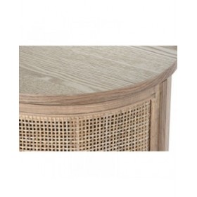 Cassettiera Home ESPRIT Naturale Legno d'albero della gomma Moderno 80 x 39 x 80 cm