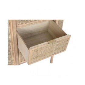 Cassettiera Home ESPRIT Naturale Legno d'albero della gomma Moderno 80 x 39 x 80 cm
