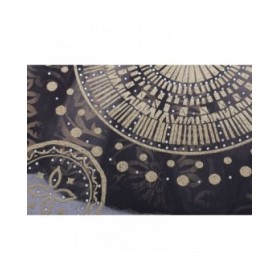 Quadro Home ESPRIT Coloniale Dorato Africana 80 x 2,8 x 80 cm (2 Unità)