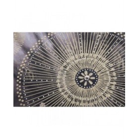 Quadro Home ESPRIT Coloniale Dorato Africana 80 x 2,8 x 80 cm (2 Unità)