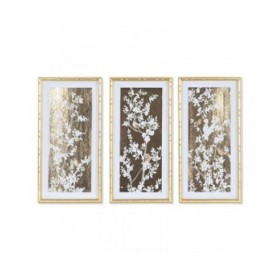Quadro Home ESPRIT Orientale 30 x 3,5 x 60 cm (3 Unità)