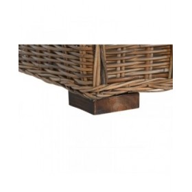Poltrona Home ESPRIT Naturale Marrone scuro 100 x 85 x 68 cm