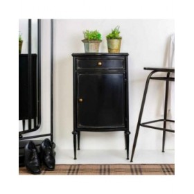 Comodino Alexandra House Living Nero 36 x 86 x 46 cm