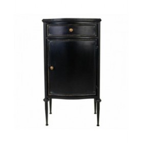 Comodino Alexandra House Living Nero 36 x 86 x 46 cm