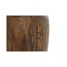 Vaso Home ESPRIT Naturale Marrone scuro Teca 25 x 25 x 40 cm