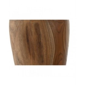Vaso Home ESPRIT Naturale Marrone scuro Teca 25 x 25 x 40 cm