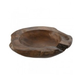 Centrotavola Home ESPRIT Naturale Marrone scuro 45 x 45 x 6 cm