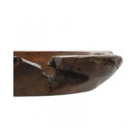 Centrotavola Home ESPRIT Naturale Marrone scuro 45 x 45 x 6 cm