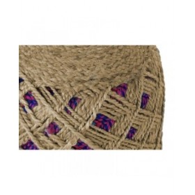 Poggiapiedi Home ESPRIT Marrone Multicolore Juta 40 x 40 x 45 cm