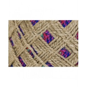 Poggiapiedi Home ESPRIT Marrone Multicolore Juta 40 x 40 x 45 cm