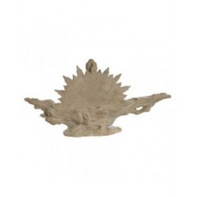 Statua Decorativa Home ESPRIT Bianco Verde Buddha Orientale 30 x 6 x 15 cm (2 Unità)
