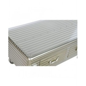 Tavolino da Caffè Home ESPRIT Metallo Cristallo 100 x 52 x 46 cm