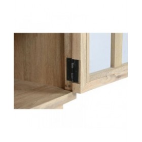 Comodino Home ESPRIT Naturale Cristallo Legno di mango 45 x 35 x 57 cm