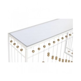 Ingresso Home ESPRIT Bianco Dorato 120 x 40 x 80 cm