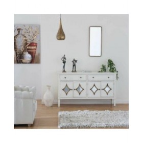 Specchio da parete Alexandra House Living Dorato Metallo 72 x 72 x 33 cm