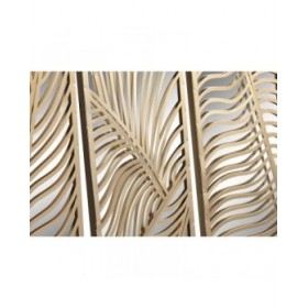 Decorazione da Parete Home ESPRIT Dorato Foglia della pianta 72 x 1,5 x 68 cm