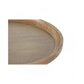 Tavolo aggiuntivo Home ESPRIT Marrone Chiaro Corda Abete 44 x 44 x 56 cm