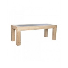 Tavolo da Pranzo Home ESPRIT Naturale Abete Legno MDF 220 x 90 x 76 cm