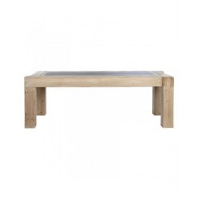 Tavolo da Pranzo Home ESPRIT Naturale Abete Legno MDF 220 x 90 x 76 cm