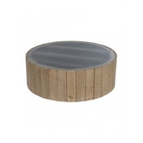 Tavolino da Caffè Home ESPRIT Abete Legno MDF 90 x 90 x 30 cm