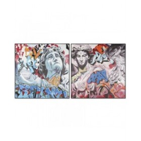 Quadro Home ESPRIT Moderno 150 x 3,5 x 150 cm (2 Unità)