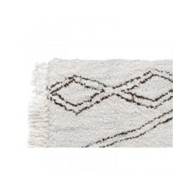 Tappeto Home ESPRIT Nero Beige Boho 175 x 100 x 3 cm