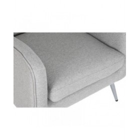 Poltrona Home ESPRIT Grigio Argentato 71 x 68 x 81 cm