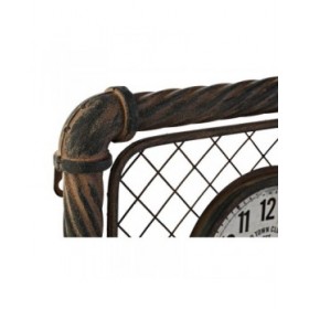 Orologio da Parete Home ESPRIT Grigio scuro polipropilene Ferro 93 x 5 x 42 cm