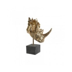 Statua Decorativa Home ESPRIT Nero Dorato 33 x 24 x 43,5 cm