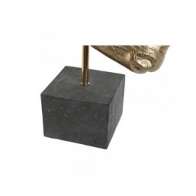 Statua Decorativa Home ESPRIT Nero Dorato 33 x 24 x 43,5 cm