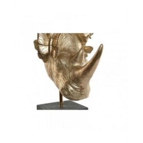 Statua Decorativa Home ESPRIT Nero Dorato 33 x 24 x 43,5 cm