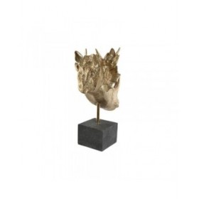 Statua Decorativa Home ESPRIT Nero Dorato 33 x 24 x 43,5 cm