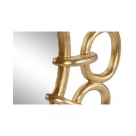 Specchio da parete Home ESPRIT Dorato 95 x 5 x 95 cm