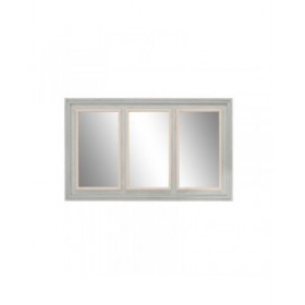 Specchio da parete Home ESPRIT Bianco Grigio Naturale 150 x 5 x 90 cm