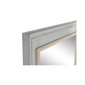 Specchio da parete Home ESPRIT Bianco Grigio Naturale 150 x 5 x 90 cm