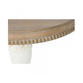 Tavolo aggiuntivo Home ESPRIT Bianco Naturale Abete 55 x 55 x 57 cm