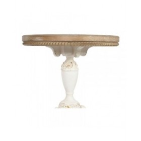 Tavolo aggiuntivo Home ESPRIT Bianco Naturale Abete 55 x 55 x 57 cm