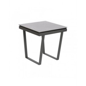 Tavolo aggiuntivo Home ESPRIT Grigio Metallo 51 x 51 x 53 cm