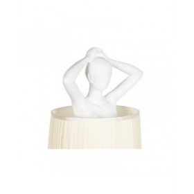 Lampada da Terra Home ESPRIT Bianco Resina 50 W 220 V 46 x 41 x 137,5 cm