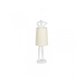 Lampada da Terra Home ESPRIT Bianco Resina 50 W 220 V 46 x 41 x 137,5 cm