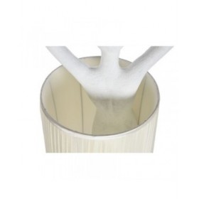 Lampada da Terra Home ESPRIT Bianco Resina 50 W 220 V 46 x 41 x 137,5 cm