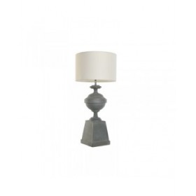 Lampada da tavolo Home ESPRIT Bianco Grigio Resina 35,5 x 35,5 x 79 cm