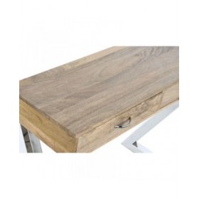 Ingresso con Cassetti Home ESPRIT Marrone Argentato Marrone Chiaro 110 x 40 x 76 cm 110 x 41,5 x 76 cm (3 Pezzi)