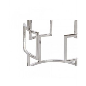 Set di 3 tavoli Home ESPRIT Marrone Argentato Naturale Acciaio Legno di mango 49,5 x 49,5 x 62 cm