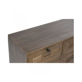 Cassettiera Home ESPRIT Dorato Metallo Loft 78 x 34 x 70 cm