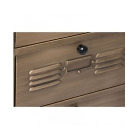 Cassettiera Home ESPRIT Dorato Metallo Loft 78 x 34 x 70 cm