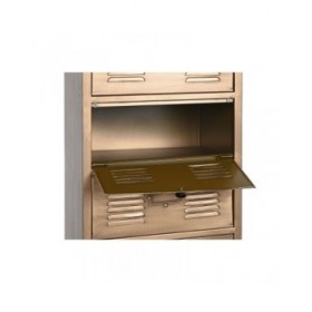 Cassettiera Home ESPRIT Dorato Metallo Loft 40 x 34 x 139 cm