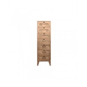 Cassettiera Home ESPRIT Dorato Metallo Loft 40 x 34 x 139 cm