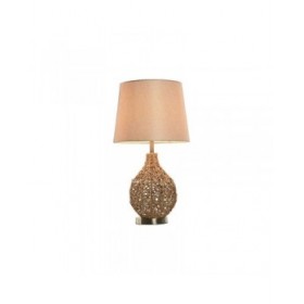Lampada da tavolo Home ESPRIT Marrone Beige Dorato Naturale 50 W 220 V 33 x 33 x 60 cm
