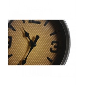 Orologio da Parete Home ESPRIT Nero Argentato Metallo 60 x 30 x 78 cm